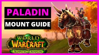 TBC Blood Elf Paladin Epic Mount Guide  Summon Thalassian Charger [upl. by Lloyd]