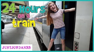 24 HOURS On A TRAiN  JustJordan33 [upl. by Euqinay]