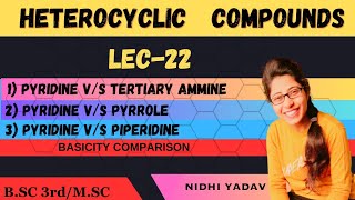 Comparison Of Basicity Of Pyridine [upl. by Artep22]