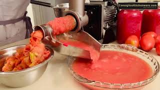 How to Make Tomato Sauce with Fabio Leonardi Tomato Machines [upl. by Jenda540]