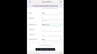 Stop Loss with Fidelity App 3min [upl. by Gudrun]