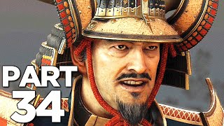 GHOST OF TSUSHIMA Walkthrough Gameplay Part 34  LORD SHIMURA PS4 PRO [upl. by Anwahsit]