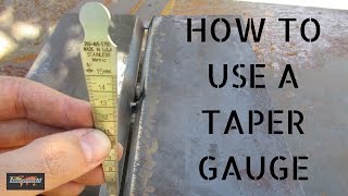 Welding inspection aid  How to use a Taper Gauge [upl. by Suixela340]