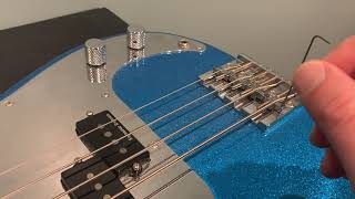 How to adjust string height on a bass guitar [upl. by Surdna672]