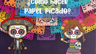 ¿Cómo hacer papel picado para niños de preescolar [upl. by Ecraep]