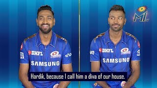 Pandya vs Pandya  Round 1  Mumbai Indians [upl. by Maurise]