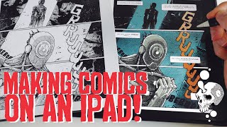 How I MAKE COMICS on mi IPAD  mixmedia WORKFLOW [upl. by Cassie]