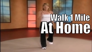 1 Mile In Home Walk  Walking Workout Videos [upl. by Olfe]