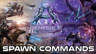 Ark Genesis part 2 NEW Creatures SPAWN Commands [upl. by Ahsener]