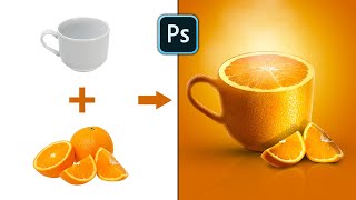 How to Create an Orange Cup Photo Manipulation in Photoshop [upl. by Leffen]