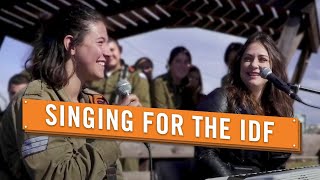 Israeli Singer Performing with IDF Female Combat Commander [upl. by Cacie]