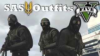 GTA V  SAS Outfits New Top Military Custom Doomsday Heist Outfits [upl. by Westland157]