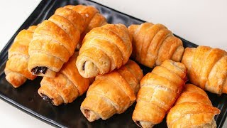 Croissants Recipe  Chocolate Croissants  Eggless amp Without Oven  Yummy [upl. by Swec]