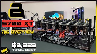 RX 5700 XT Mining Rig Build  8 GPUs  435MH and 1300 Watts [upl. by Vince47]