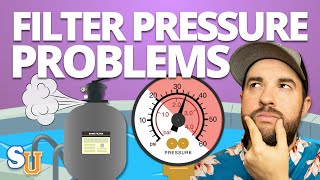 POOL FILTER PRESSURE Too High Or Too Low Troubleshooting Tips [upl. by Crocker757]