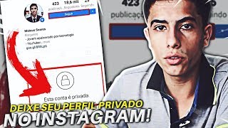 Como deixar sua CONTA PRIVADA no Instagram  Rápido e Fácil [upl. by Kilmarx164]