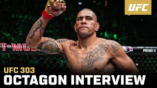 Alex Pereira Octagon Interview  UFC 303 [upl. by Ennavoj632]