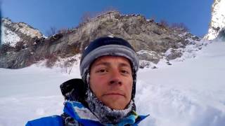 Skier Survives Fall Off 150 Foot Cliff [upl. by Otha]