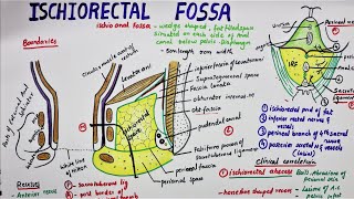 Ischiorectal Fossa  Ischioanal Fossa [upl. by Ahsaeym]