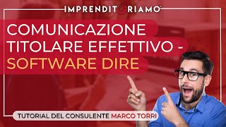 Comunicazione titolare effettivo  Software DIRE [upl. by Nahor101]