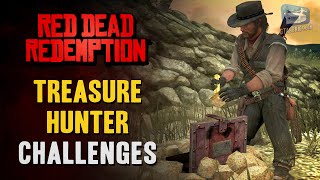 Red Dead Redemption  Treasure Hunter Challenges Guide [upl. by Rusel]