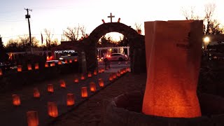 Christmas Eve Luminarias in Tularosa New Mexico [upl. by Eeleak]