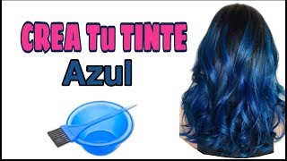 Como PREPARAR TINTE AZUL💆¡Pinta tu cabello SIN maltratarlo 🏡 [upl. by Kilby]