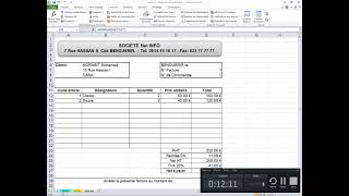 Excel facture automatisé simple et rapide [upl. by Avevoneg]