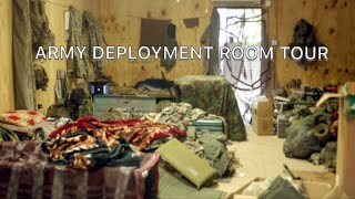 Deployment Barracks Room Tour  US ARMY [upl. by Ennaitsirk]