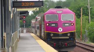 MBTA Commuter Rail Trains North of Boston [upl. by Hendricks]