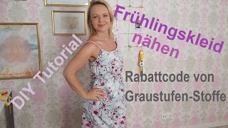 Frühlingskleid nähen  DIY Tutorial  Schritt für Schritt Nähanleitung [upl. by Eadahs]