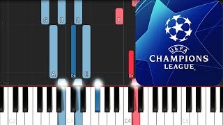 UEFA Champions League Theme EASY Piano Tutorial [upl. by Sad]