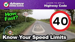 Know Your Speed Limits  Learn to drive Highway Code [upl. by Tenaj]