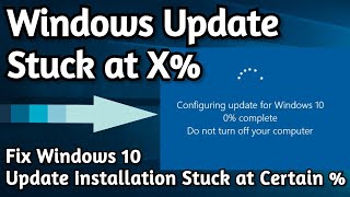 How to Fix Windows Update Stuck at Random Percentage [upl. by Anrev]