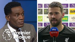 Alisson reflects on his incredible winning goal for Liverpool  Premier League  NBC Sports [upl. by Nwahshar567]