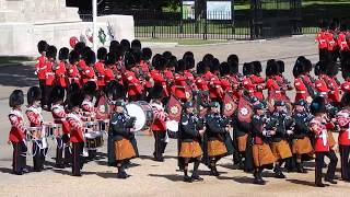 Trooping the ColourThe Irish Guards The Colonels Review 10th June 2017 [upl. by Maclean]