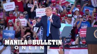 Trumps dance moves at campaign rally go viral [upl. by Candra]