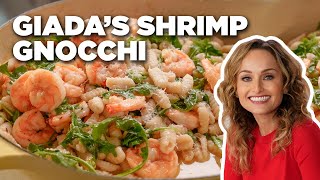 HOMEMADE Sardinian Gnocchi and Shrimp with Giada De Laurentiis  Giada Entertains  Food Network [upl. by Eissirc492]