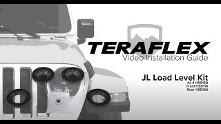 TeraFlex Install JL Load Level Kit [upl. by Hcra]