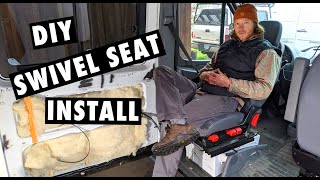 How to install a swivel seat  Sprinter Van Conversion [upl. by Borek]