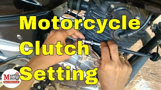 how to adjust a motorcycle clutch [upl. by Slavin]