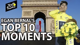 Tour de France 2019 Egan Bernals top 10 moments  NBC Sports [upl. by Tolmann]