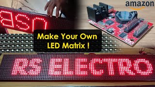 Scrolling Text Led Display  16X32 led matrix  how to make led display at home [upl. by Adabel]