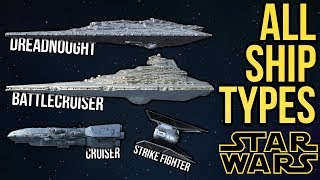 ALL Ship Types and Classes in Star Wars Legends amp Canon [upl. by Alia434]