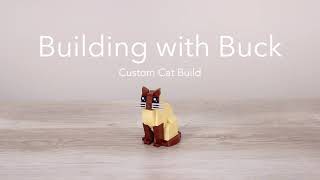 LEGO TUTORIAL How to Build Custom Cat [upl. by Trotta]