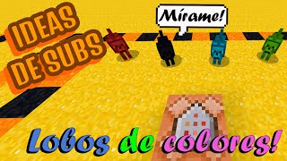 Como hacer una LOBOS DE COLORES en MINECRAFT BEDROCK [upl. by Stover774]