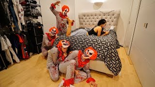 CRAZY CLOWN PRANK ON GIRLFRIEND [upl. by Assenej227]