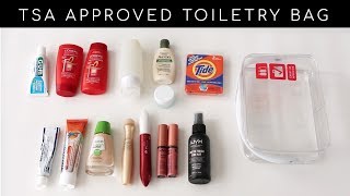 How to Pack Toiletries Makeup and Meds in a CarryOn Luggage [upl. by Elaen177]