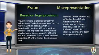 What is Difference Between Fraud amp Misrepresentation [upl. by Leavy]