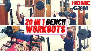 Workouts amp Exercises on 20 in 1 Bench  HomeGym Exercises [upl. by Noirb]